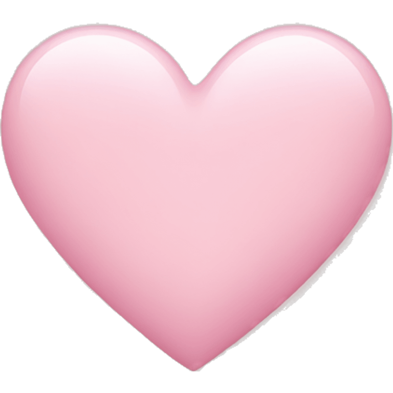 Light pink heart emoji