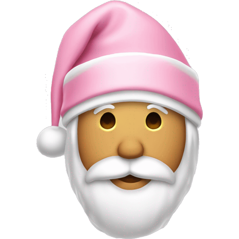 light pink santa hat  emoji