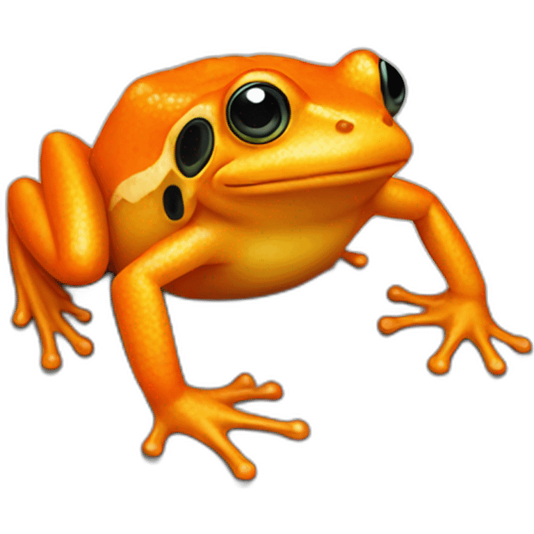 Orange frog emoji