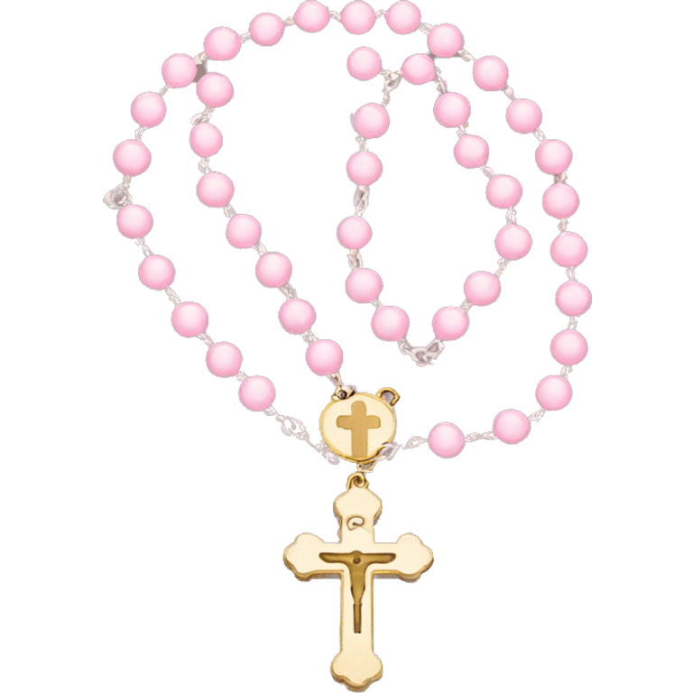 Light pink rosary emoji