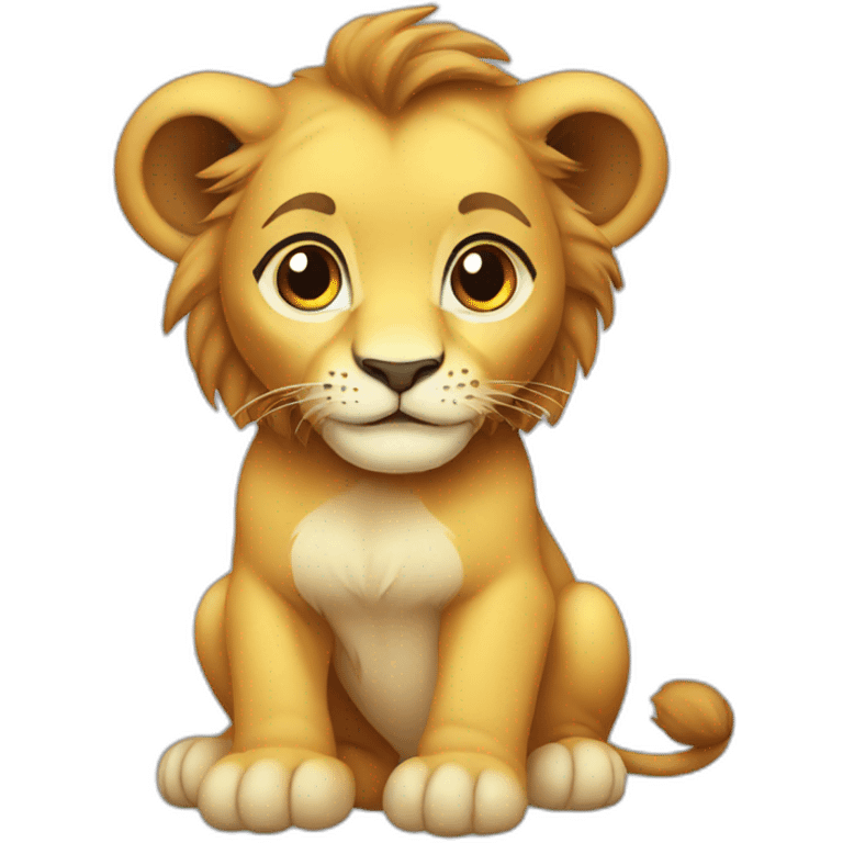 baby lion emoji