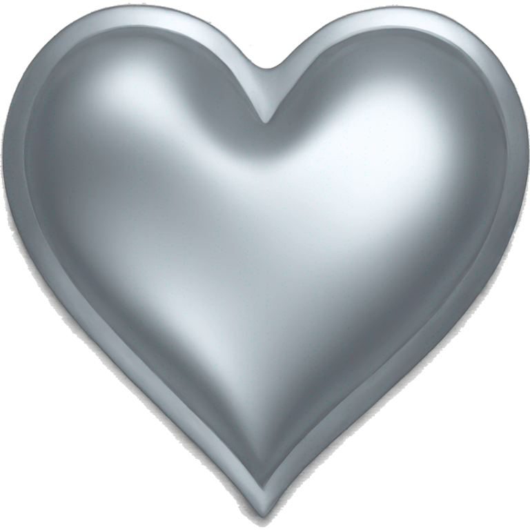 Aluminum heart emoji