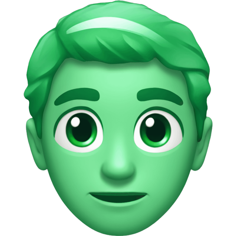 Diamante color verde emoji