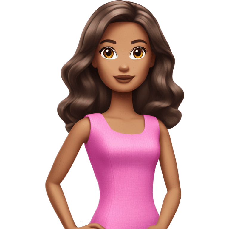 Barbie brunette emoji