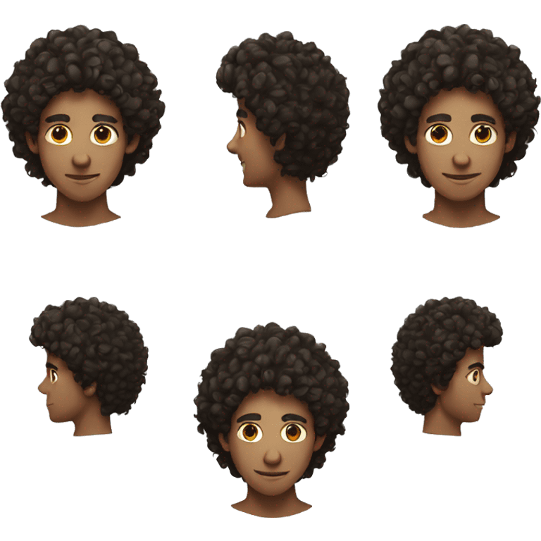 ashkenazi man with curly hair and freckles emoji