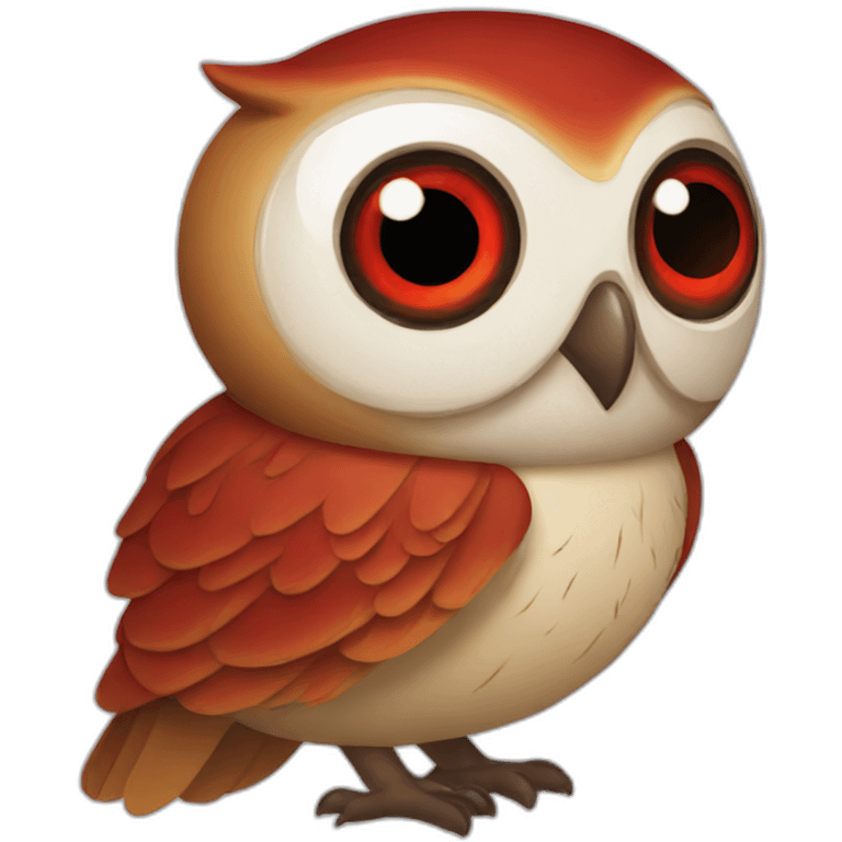 red eye owl emoji