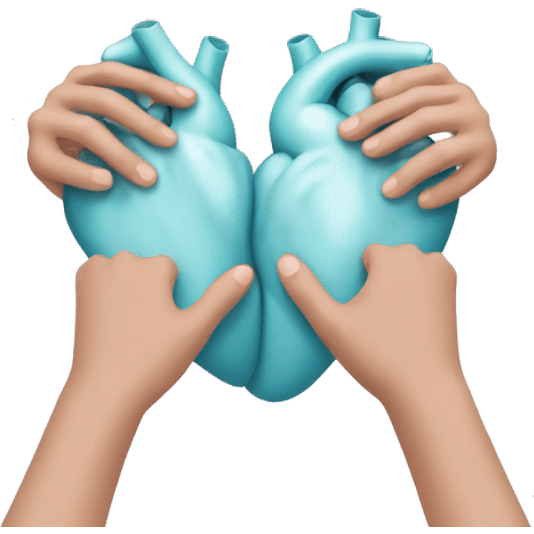 Gen z heart hands anatomically correct emoji