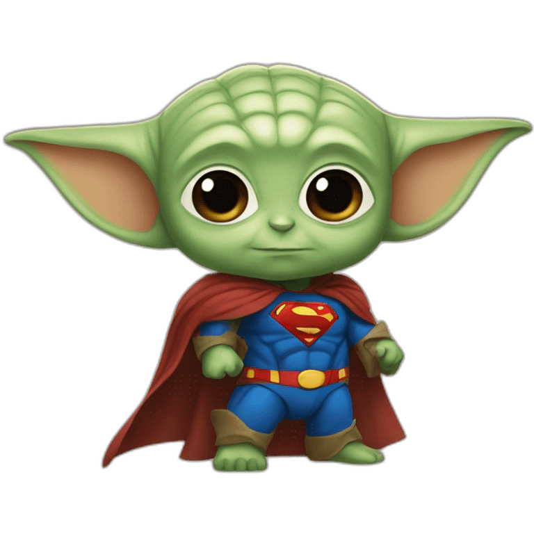 baby yoda superman emoji