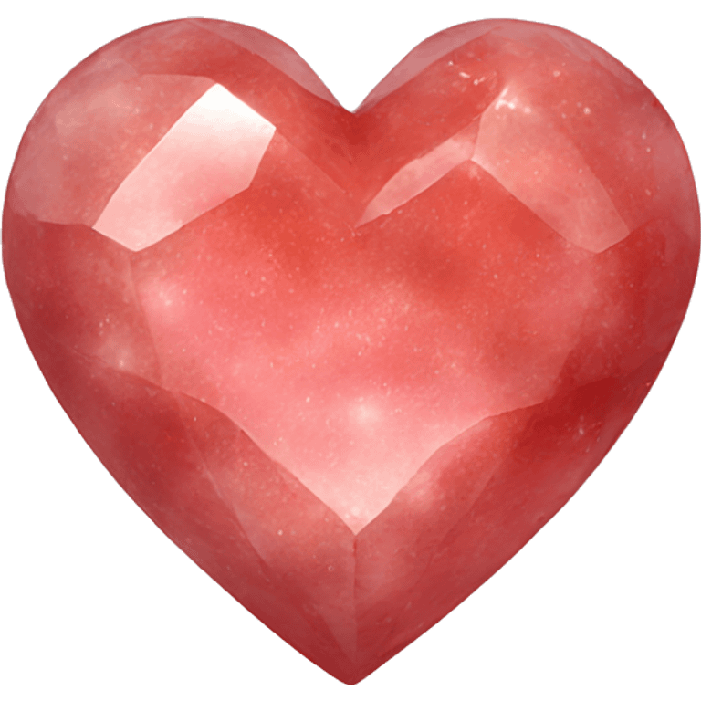 Strawberry quartz heart emoji