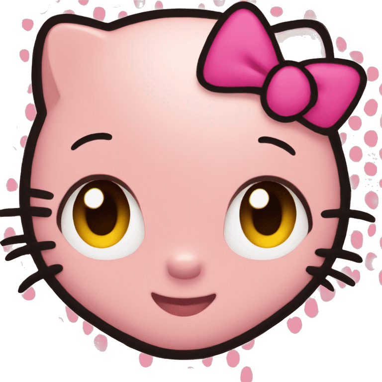 Hello kitty face emoji