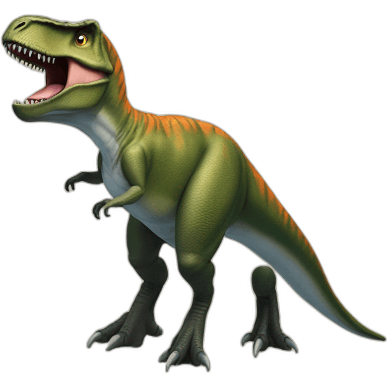 T-Rex sur dauphin  emoji