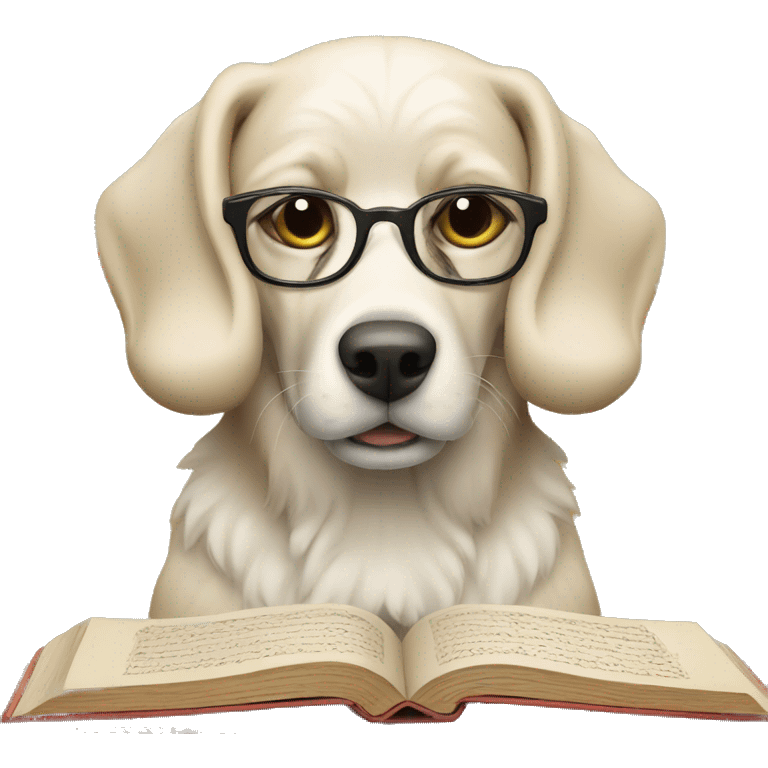 Dog Reading Quran emoji