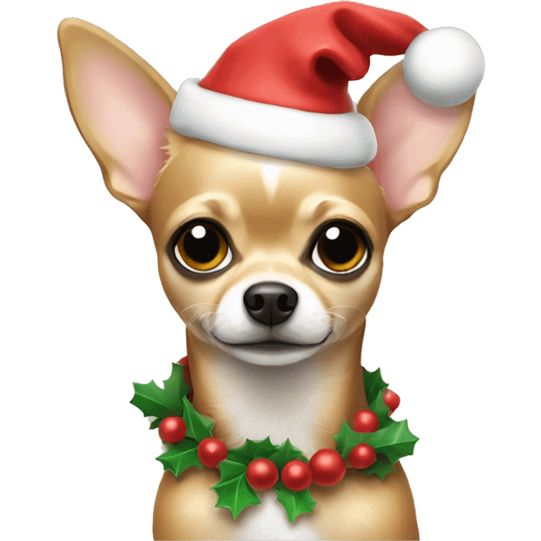 christmas chihuahua emoji