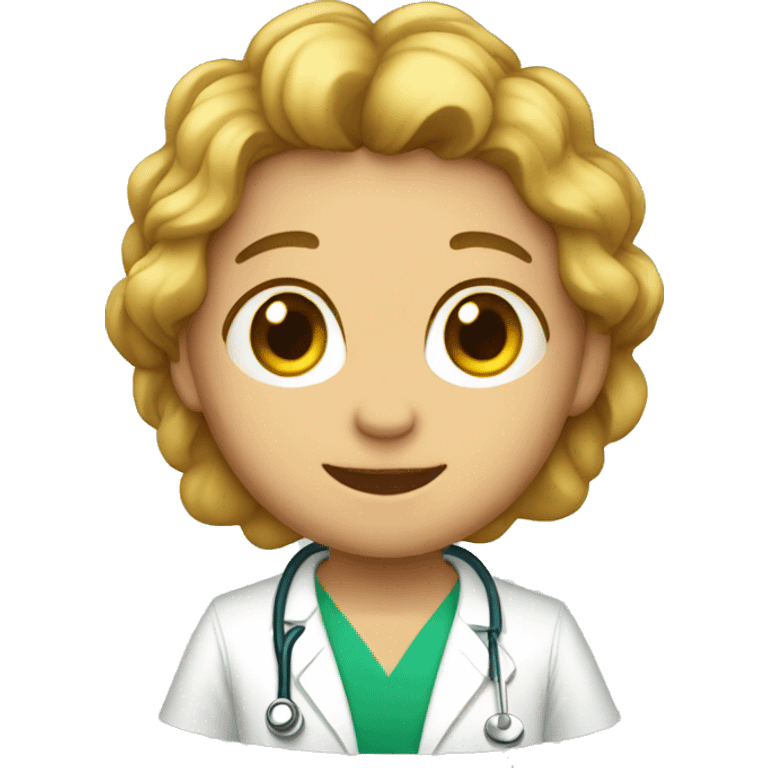 León vestido de medico emoji