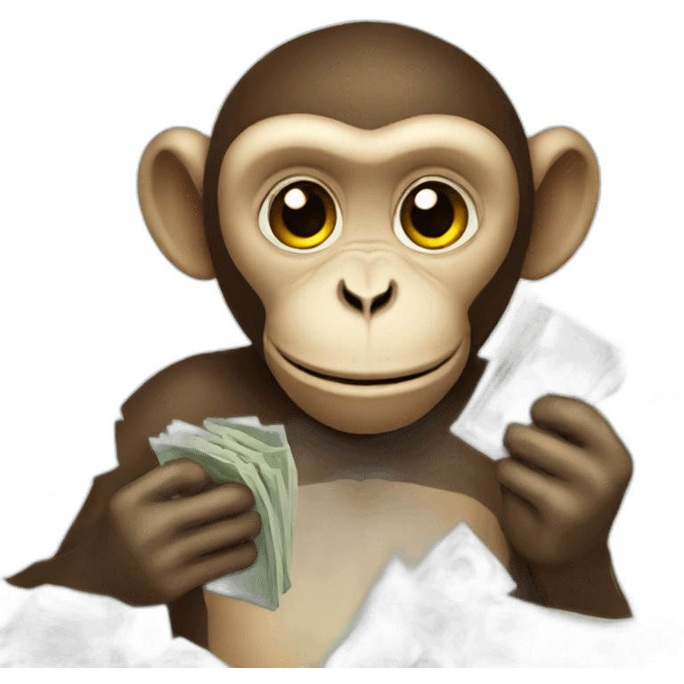 monkey-with-money emoji