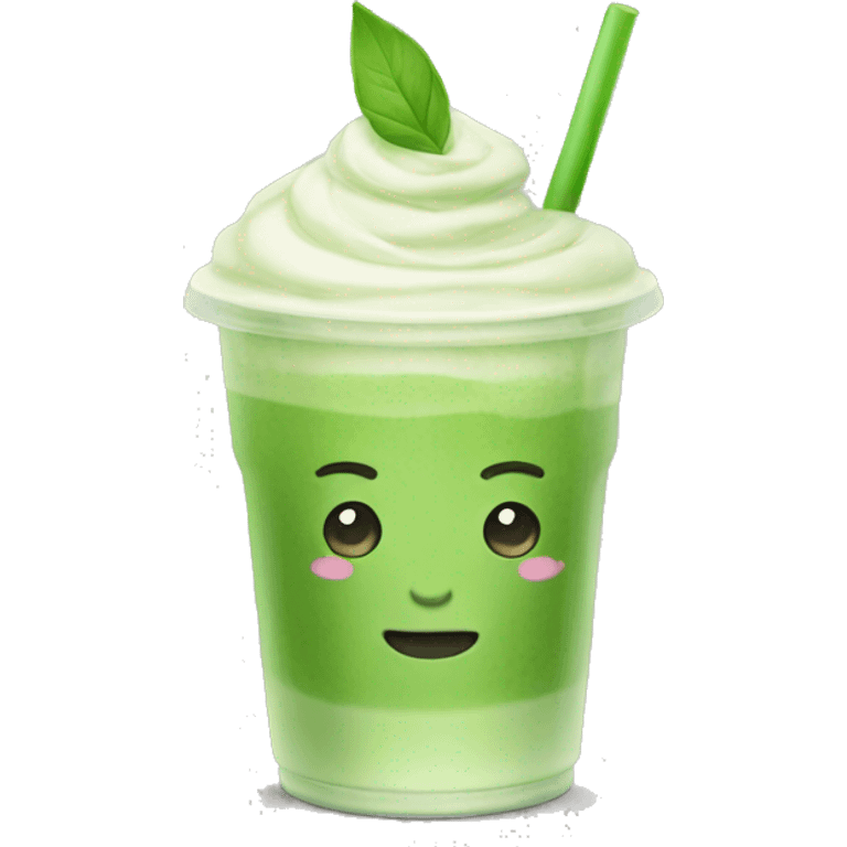 iced matcha latte emoji