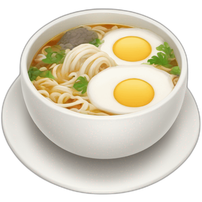 家系ラーメンうずらトッピング emoji