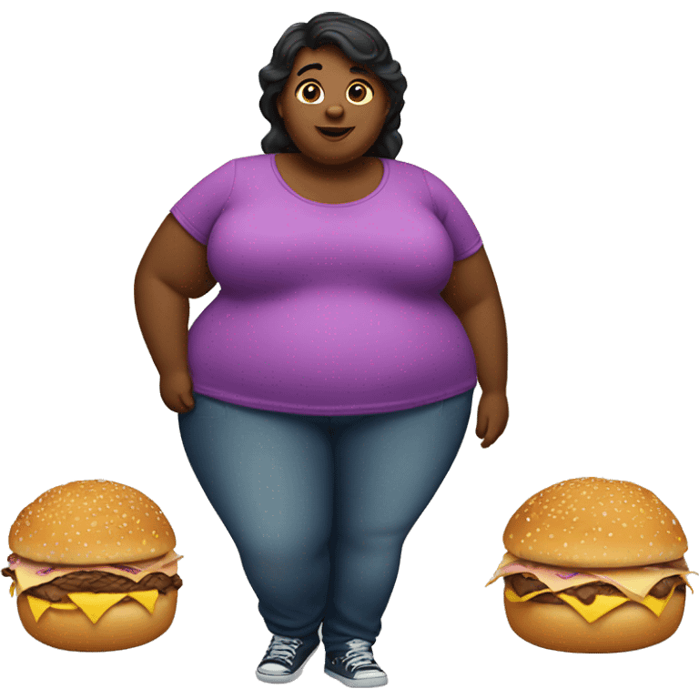 Fat girl emoji