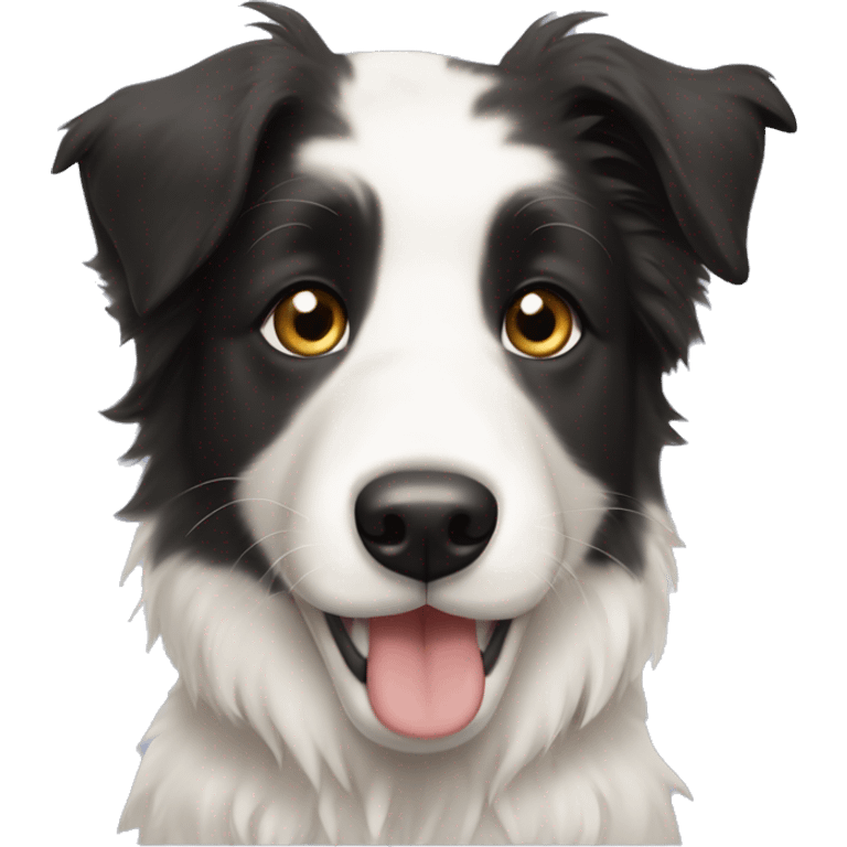 a wheaten border collie puppy emoji