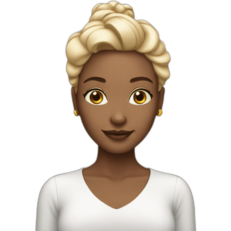 white beatifull woman emoji