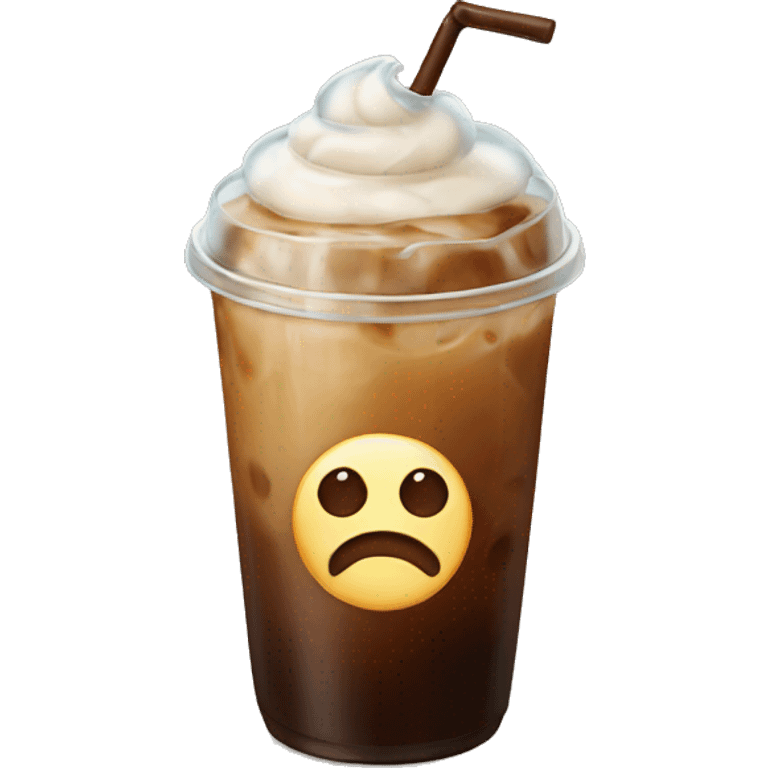 Iced coffee  emoji