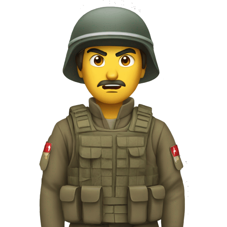 angry Turkish soldier emoji