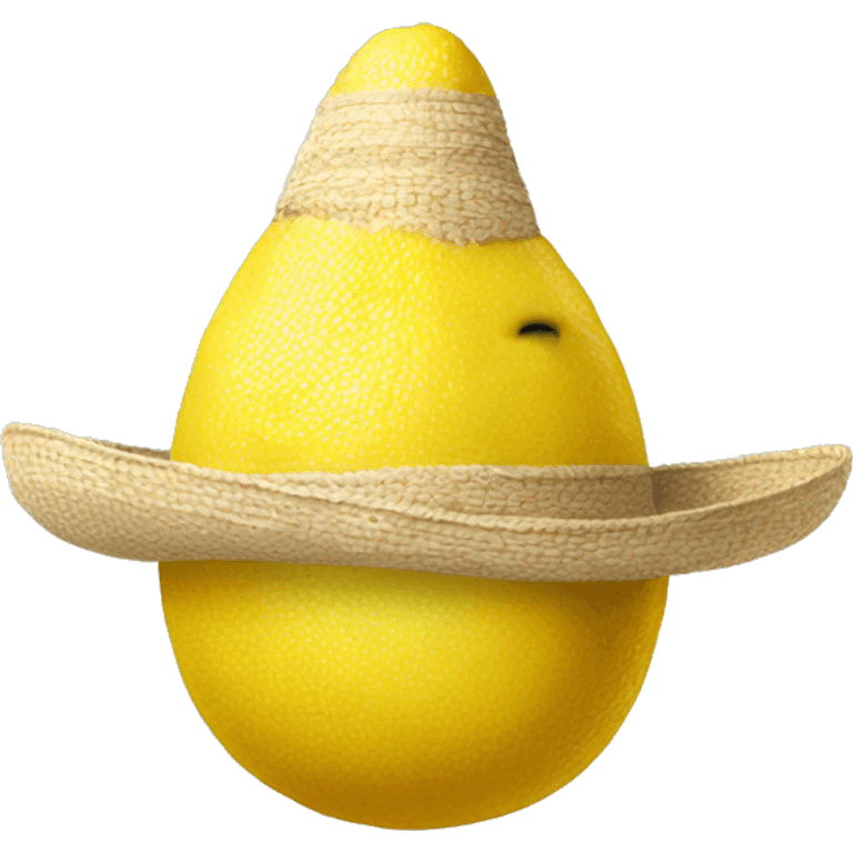 Lemon with sombrero emoji