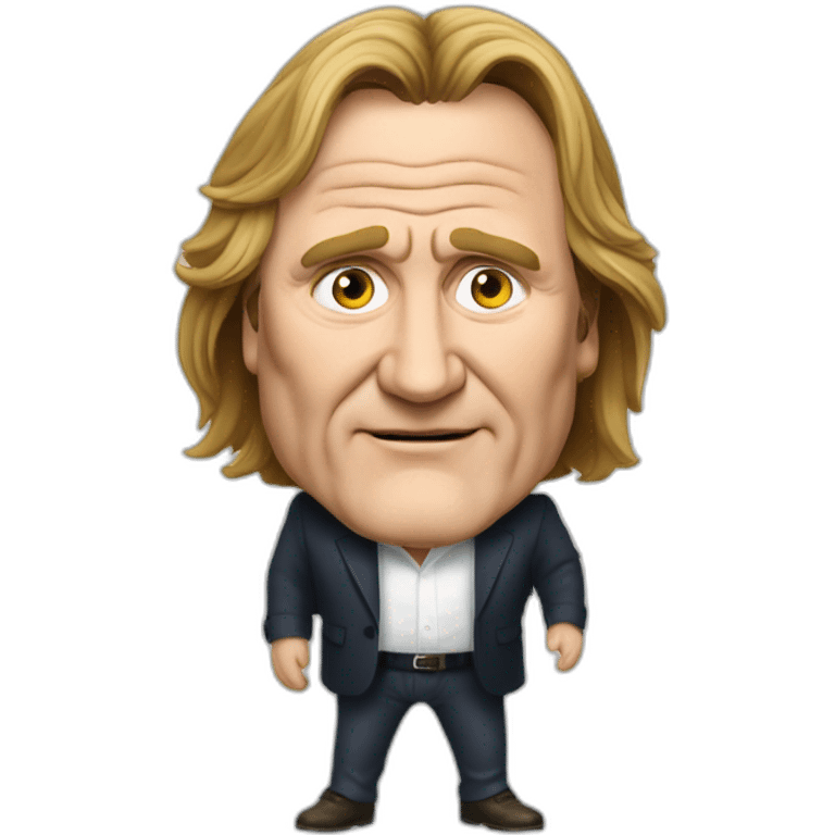 Gérard Depardieu qui rigole emoji