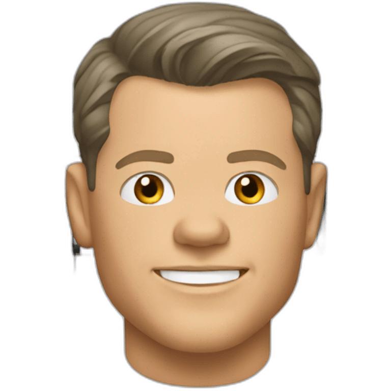 Matt Damon　playing piano emoji