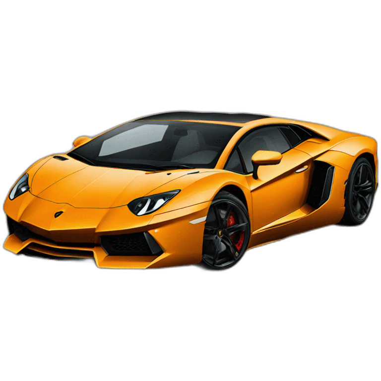 Lamborghini aventador emoji