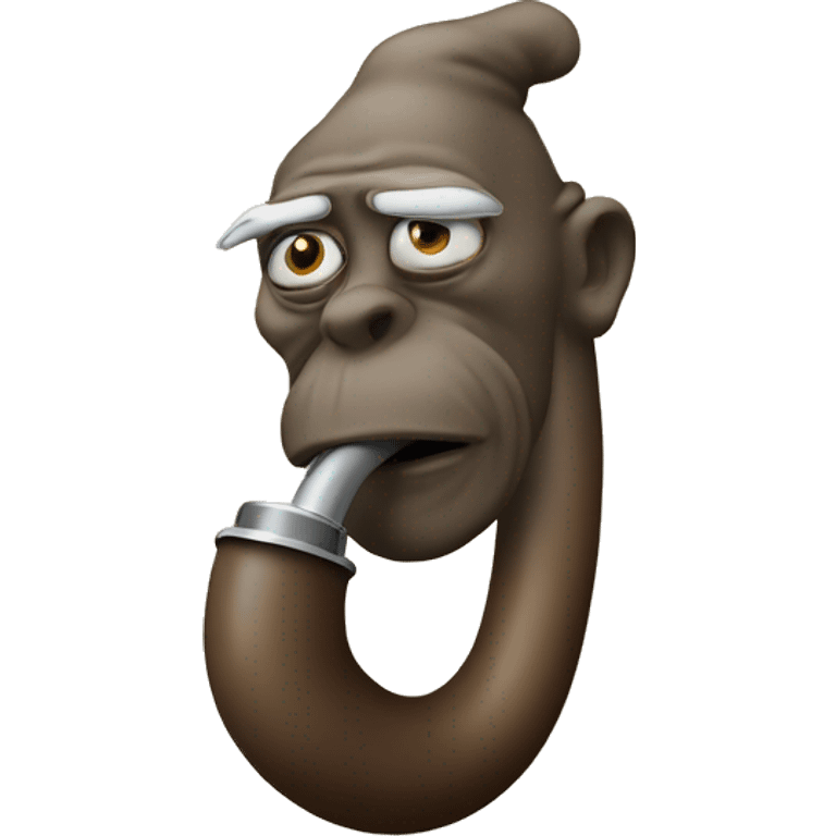 singe fumant une pipe emoji