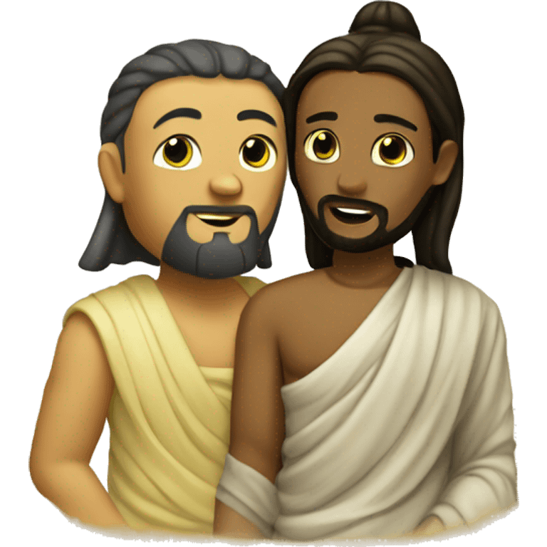 Buddha and jesus emoji