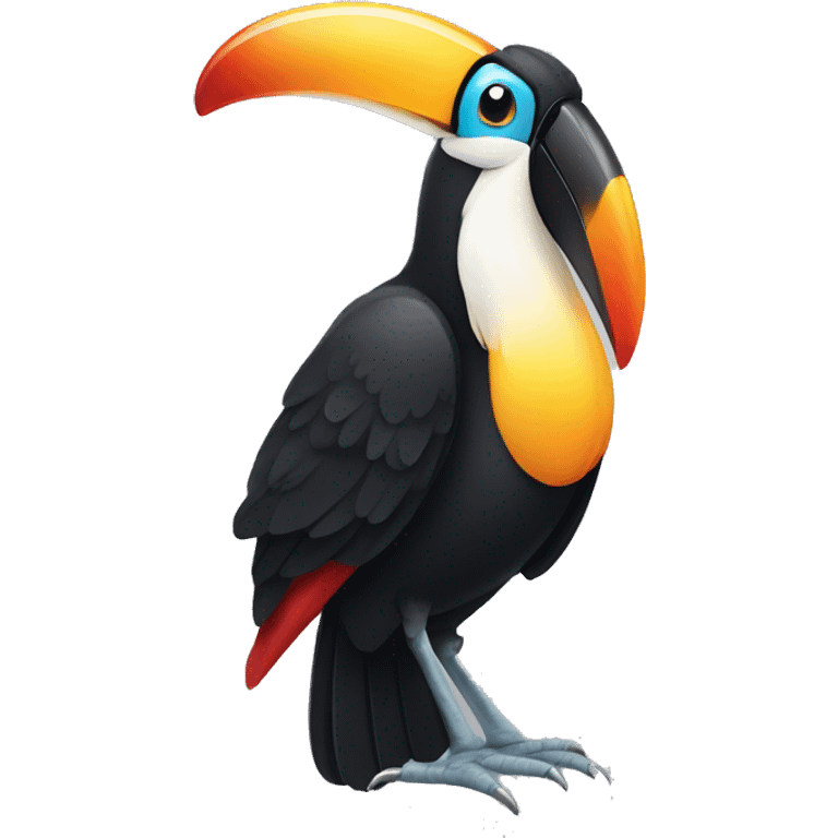 toucan holding a beer bottle emoji