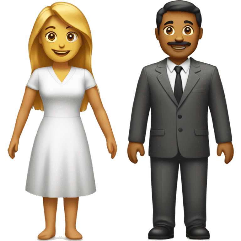 Single man and woman emoji