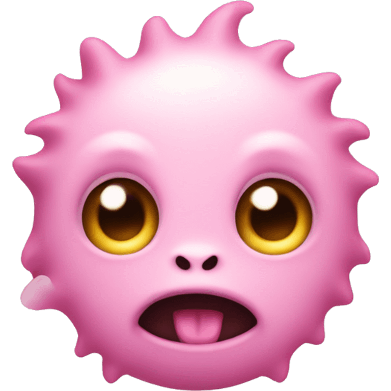 Light pink cute little monster emoji