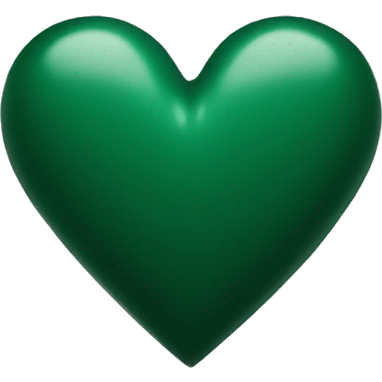 Dark green heart emoji