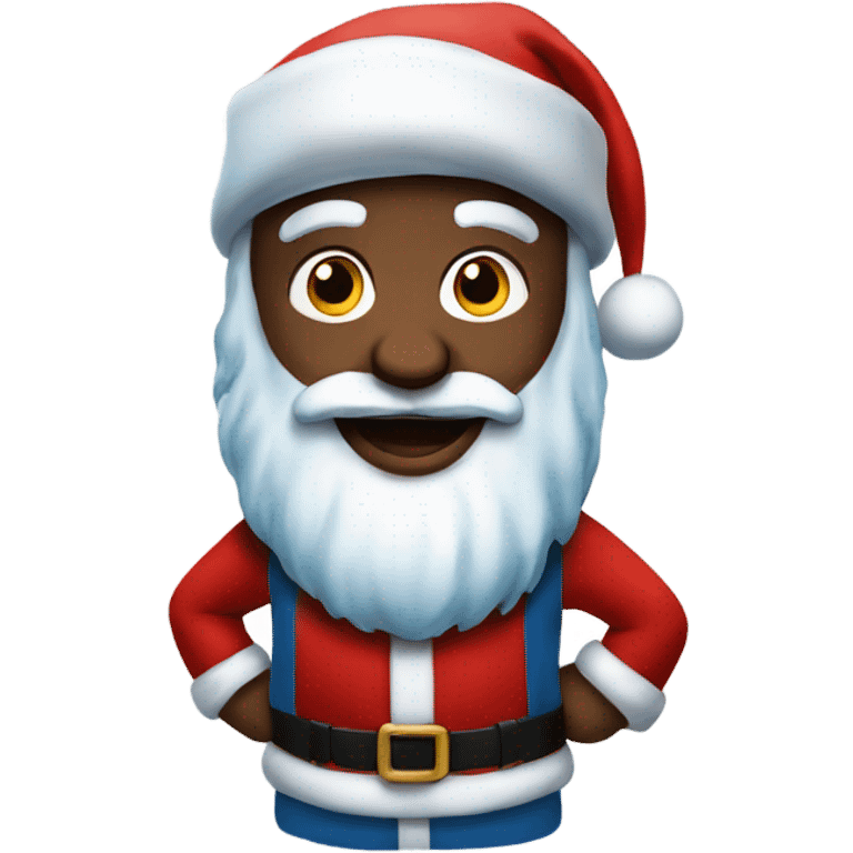 Santa klaus blue emoji