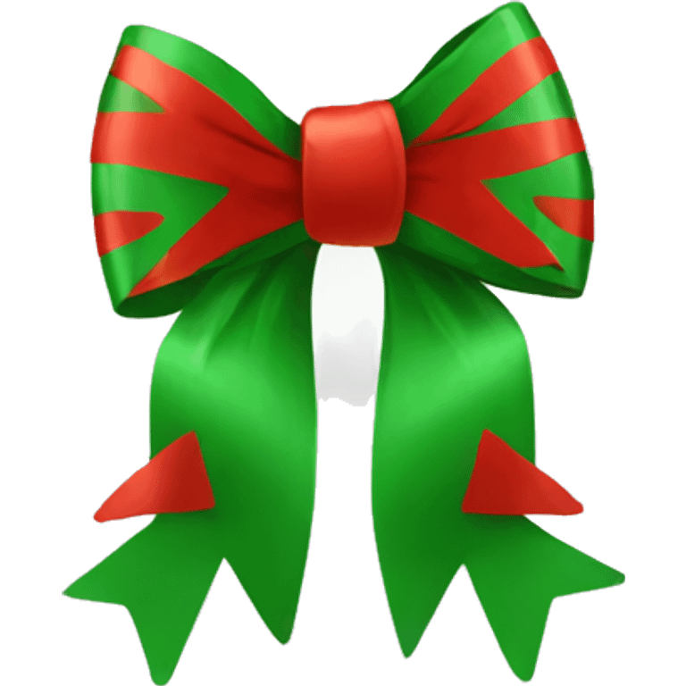 Christmas bow emoji