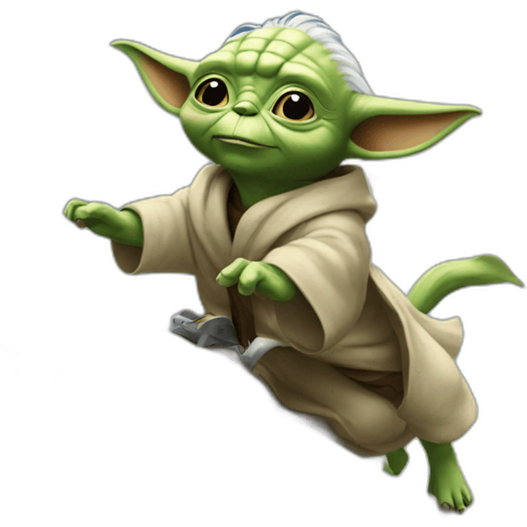 yoda riding spitz into the sky emoji