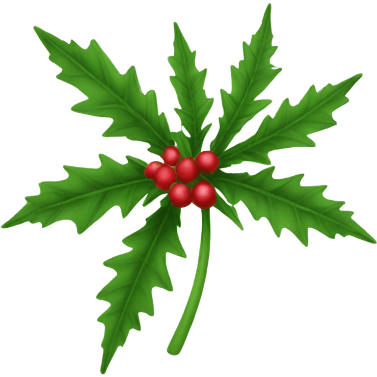 Christmas weed  emoji