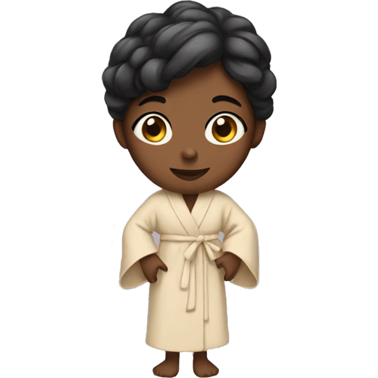 girl in a robe emoji