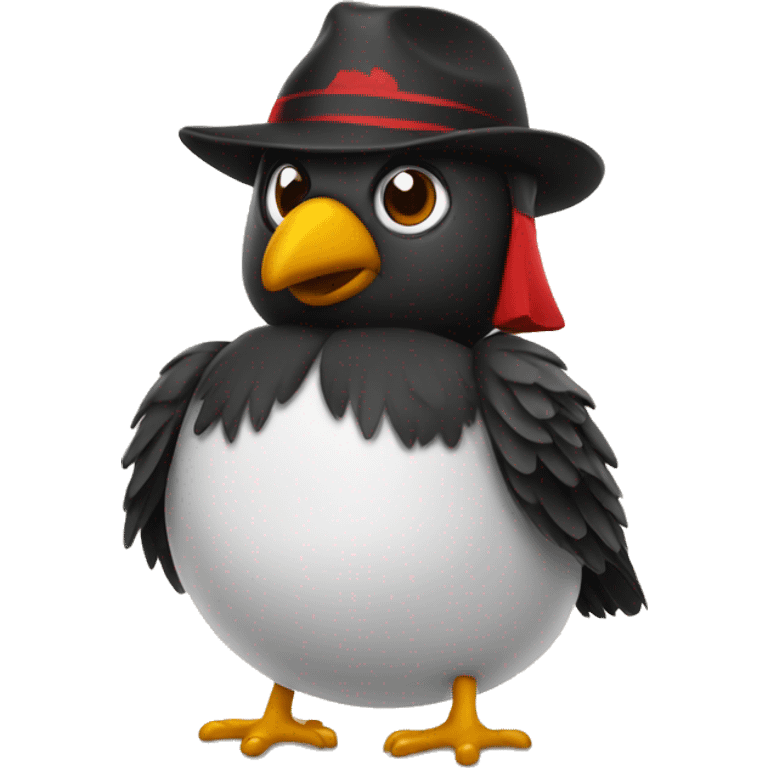 bird with UGA hat emoji