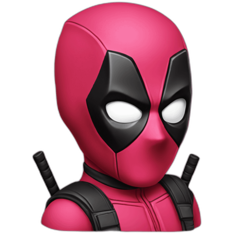 Deadpool in pink emoji