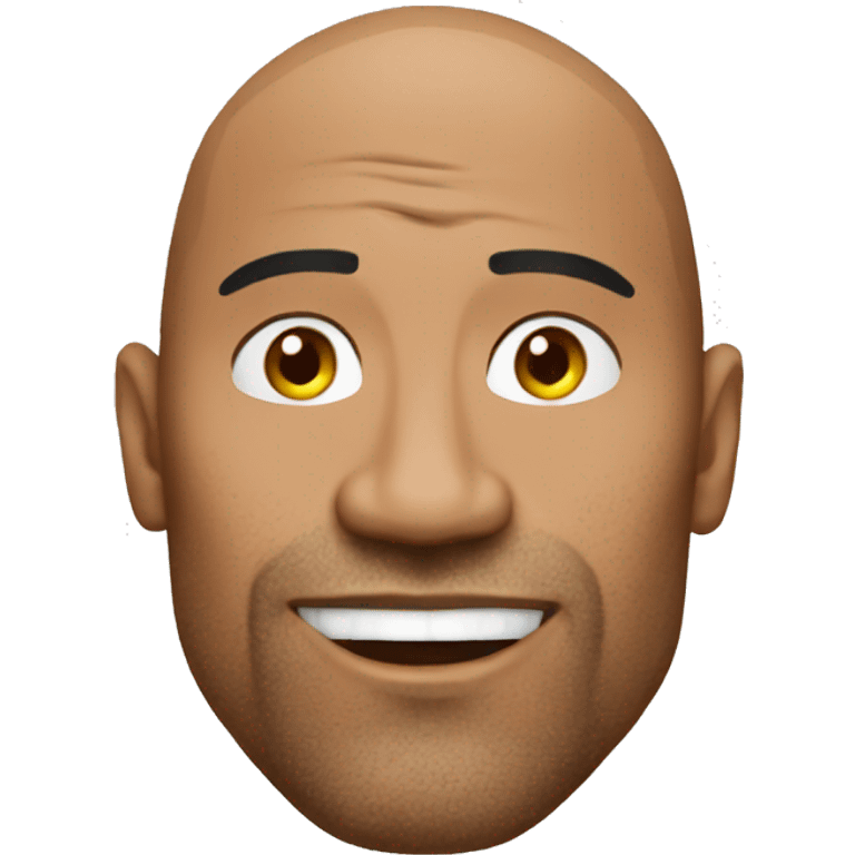 The rock sus face emoji