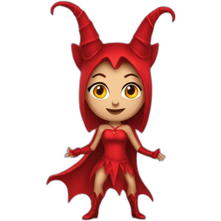 Halloween costume diablesse emoji