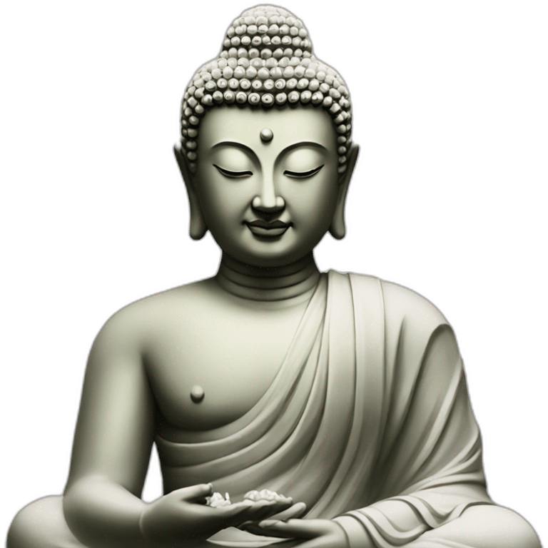 buddha statue photo realistic emoji