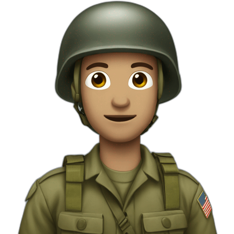 World war 2 Paratrooper black ant emoji