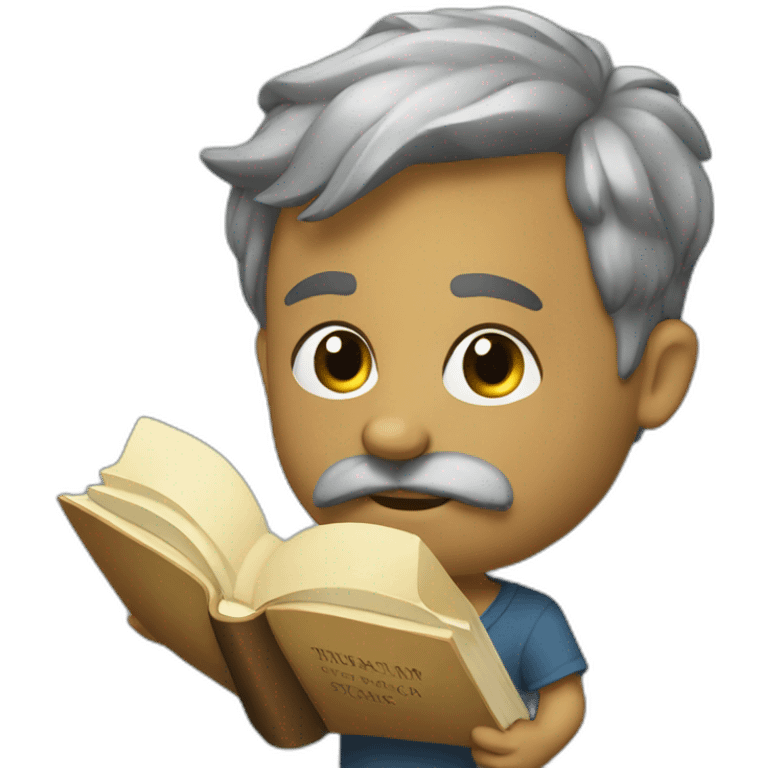 Platon with a book emoji