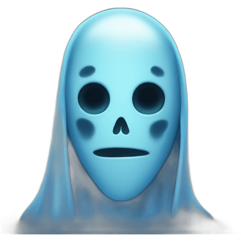 blue ghost emoji