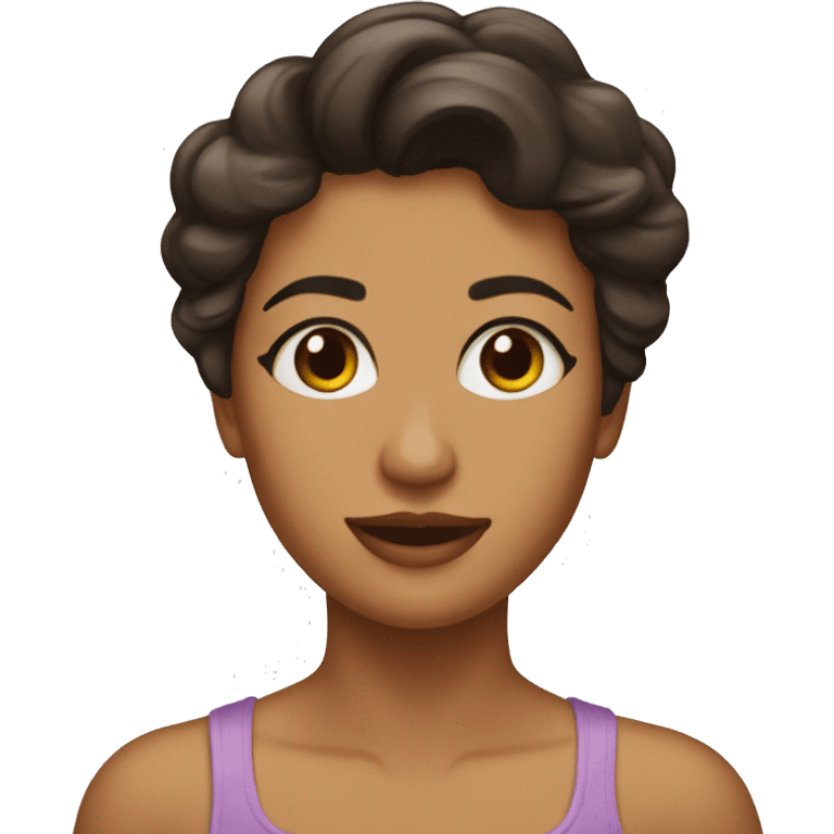 Confeiteira morena  emoji